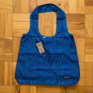 New Patagonia Shopper Tote Bag Upcycled Packable Foldable with Tags